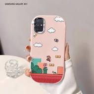Softcase For Samsung Galaxy A71 A51 A31 A21S A11 M11 Game Mario Back Cover Case Soft Original Liquid