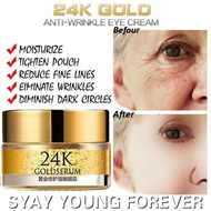 24K Gold Serum Eye Cream Hyaluronic Peptide Collagen Serum Anti Wrinkle Age Remover Dark Circles Against Puffiness Bags Creme