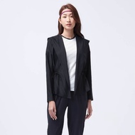 不可退換 /涼感抽繩防曬連帽外套-烏黑