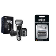 Braun Electric Razor for Men, Series 8 8457cc Electric Foil Shaver with Precision Beard Trimmer, Gal
