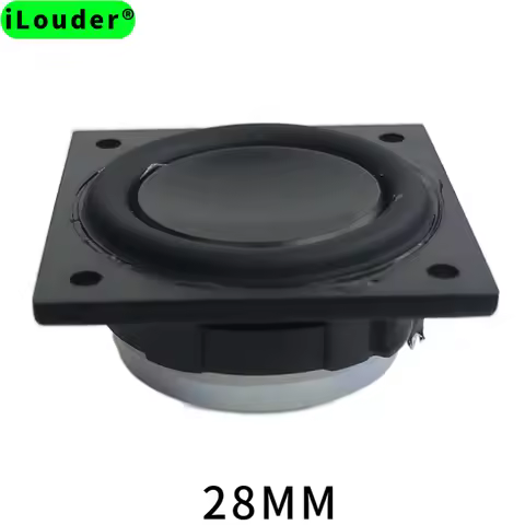Square 28mm 4 Ohm RMS Power 3W Neodymium Magnet Bass Speaker Mini Audio 8 Ohm 3 Watt 1 Inch PU Edge 