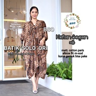 Kaftan Jawa Classic Baju Batik Wanita Terbaru 2022 Modern Kekinian Motif Classic Elegan Mempesona Le