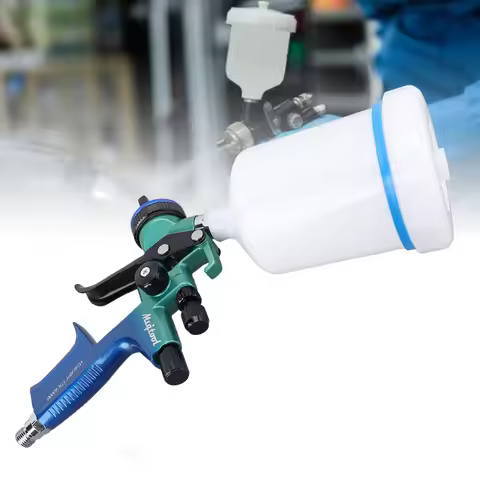 Paint Spray Gun HVLP Spray Gun 4000B 600ml Cup 1.3mm Nozzle Air Spray Paint Gun Kit for Furniture Ca