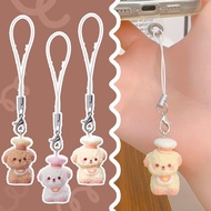 4Pcs Lovely Mini Chef Dog Keychain Pendant - Phone Chain Keyring - INS Style Backpack Ornament - Pup