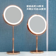Double-sided mirror triple5Times10Magnifying Makeup Mirror Desktop led Height-adjustable Vanity Mirr