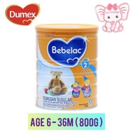 DUMEX Bebelac Step 2 6-36Months 800g (Exp:09/2025)