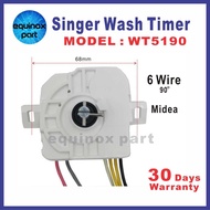 WT5190 SINGER 15MIN 6 Wire Washing Machine Wash Timer (Semi Auto)