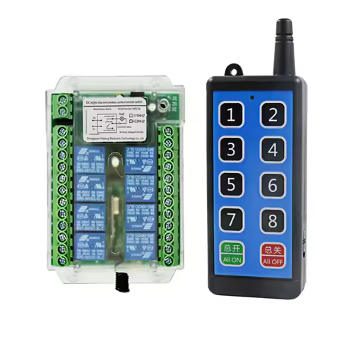 8 Channel Wireless Rf Remote Control Switch DC 9-72V Remote Control Wireless Remote Motor Control Sw
