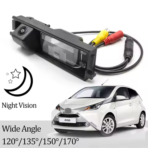 CCD HD AHD Fisheye Rear View Camera For Toyota Aygo AB40/For Citroen C1/Peugeot 108 2014-Present Car