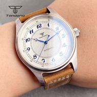 Tandorio 39mm Pilot Steel/Titanium/Bronze Mens Automatic Watch 20BAR Dive NH35 PT5000 Mechanical Sap