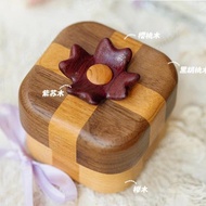 Free Shipping Shipping Shipping Shipping🐴Gift Box Ring Box/Solid Wooden Couple Wedding Engagement Wo