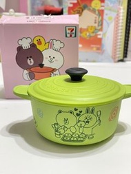 全新 Le Creuset x line friends cony  x 7-11 儲物盒  花花煲