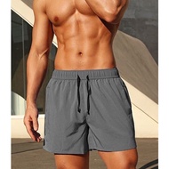 ☢☸(Local) Men Plain Shorts with Inner Lining for Gym Sports Casual Home Wear