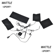WATTLE USB Electric Heated Jacket, 5V 2A 4 in1 Heating Pad, Durable 3 Gear Levels Washable Foldable 
