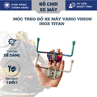 Vario Vision Stainless Steel TITAN motorcycle hanger comes with 3 convenient U-shaped hooks that can