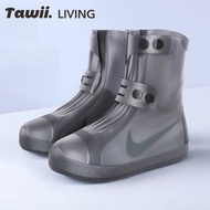 Tawii. ถุงคลุมรองเท้ากันน้ำ รองเท้าบูทกันฝน รองเท้าบูทกันลื่นกันฝน ที่ครอบรองเท้ากันฝน ข้นขึ้น
