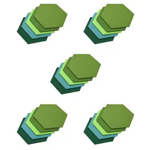 Hot Trend-25Pcs Hexagon Felt Board Hexagonal Felt Wall Sticker Multifunction 3D Decorative Home Mess