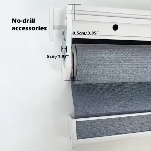 No Drill Easy Installation Zebra Blinds Motorized Zebra Shades Window Blinds Gilrs-Can-Do