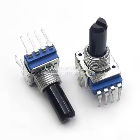 5PCS Mono Potentiometer RK11K Type B1K 5K 10K 50K 100K 200K 4 Foot potentiometer Volume Adjustment B