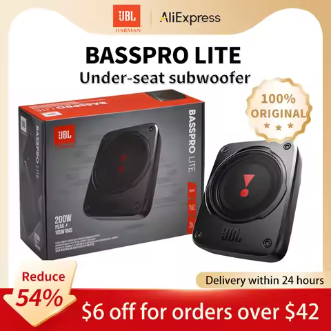 JBL Car audio Car subwoofer 160W active stereo heavy subwoofer Cast aluminum 6.5cm thick mounted und