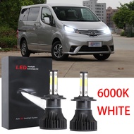 For Nissan NV200 (Year 2012-2023) (Head Lamp) - 2 Pcs/Set Bright H4 LED White 6000K Bulbs Headlight Conversion Kit 12-24V