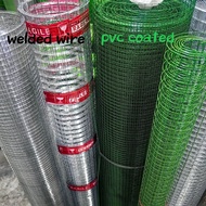 [Hot style]1&3METES PVC Coated &WELDED WIRE MESH  Mesh Screen Chicken Wire Pet cage 3FT&4FT