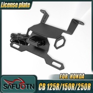 Motorcycle License Plate Holder Bracket Kit for Honda CB125R CB150R CB250R CB300R 2018-2024 Tail Tid