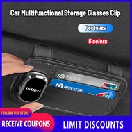 High quality Car Multifunctional Glasses Clip Car Sun Visor Card Pen Bill Organizer Sunglasses Storage Clip Car dedicated For Isuzu Crosswind D-Max Crosswind Sportivo Alterra Highlander Amigo Ascender Axiom Gemini Hombre