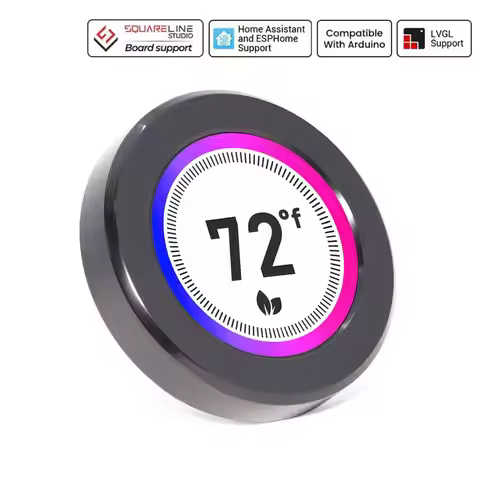 CrowPanel 2.1-inch ESP32 HMI Rotary Display 480*480 IPS Round Touch Knob Screen with UART I2C FPC In