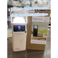 80000mah powerbank fast charging powerbank Large Capacity Camping Powerbank LED Light4 Outputs 120W 