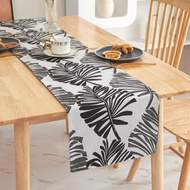 4/6/8 seaters Double-sided Leaf Multi-Size Elegant Leaf Long Table Runners for Home Living Dining Ta