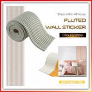 3D Flute Wall Panel Wall Self-Adhesive Sticker Background Wall Decorative Plate Wall Panel Concave-C