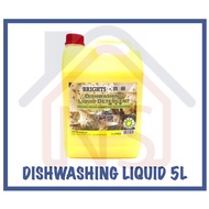 BRIGHTS Dishwashing Liquid Detergent 5L