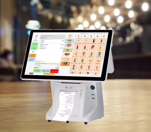 Windows/Android 15.6+11.6" Touch Screens POS Machine with Printer, Touch All in One,pos Systema,rest