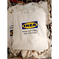 IKEA Bag White IKEA logo Side Bag Shopping Bag Shoulder Bag Eco-friendly Shopping Bag Wenqing