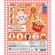 ⟪ East Twist West ⟫ Pokémon Flat Doll Charm-Fire Attributes All 5 Types Capsule Toys T-ARTS Japan Ex