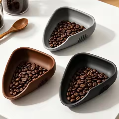 Coffee Bean Display Disc Measuring Disc Weighing Bean Disc Coffee Powder Bean Disc Silicone Powder C