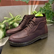 Giày nam combat boot cao cổ da bò thật TEFOSS HN700 size 38-44 đế cao su đúc nguyên khối đế cao 3cm 