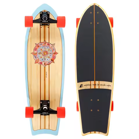 New Designs 7 Layers Maple Deck CX4 CX7 S7 Truck Cracker Surf Skateboard Canada Maple Surfskate Whol