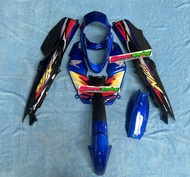 ชุดสีไนท์110ยูบล็อค สีน้ำเงินแก้ว ท้ายดำ+สติ้กเกอร์ทั้งชุด+คางหมู(ครบ9ชิ้น) สินค้าได้ครบตามภาพ ชุดสี