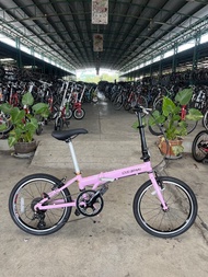 จักรยานพับ LOUIS GARNEAU สีชมพูพาสเทล น่ารัก สภาพดี