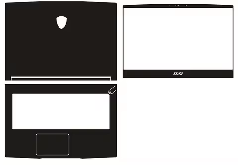 Pre-cut Skin Sticker Cover Case Film For MSI GF63 GF65 GT77 GS65 GF76 GL76 P65 GL65 Prestige 14 Stea