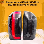 Nissan Navara NP300 2015-2019 Tail Lamp (Smoke) V2 Navara Tail Lamp NP300 Tail Lamp C-Shape Design
