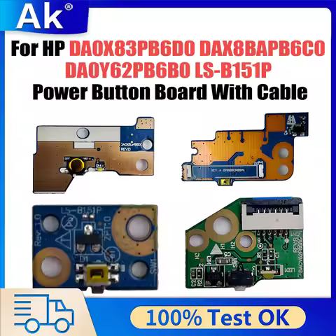 DA0Y62PB6B0 LS-B151P For HP 455 450 G4 430 440 G5 470 G2 13-A 14-A Power Button Board With Cable DA0