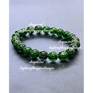 Diop side bracelet, clear, smooth, natural pattern, size 7-9mm+ svip