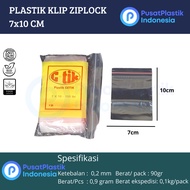 Plastic Clip 7X10 Ziplock Zipper Size 7X10 cm @100 Sheets
