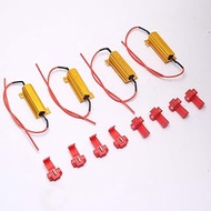 DEVMO 4pcs Load Resistor 50W 6RJ 6ohm LED Decoder FIX Hyper Flash Turn Signal Blinker Brake Steering