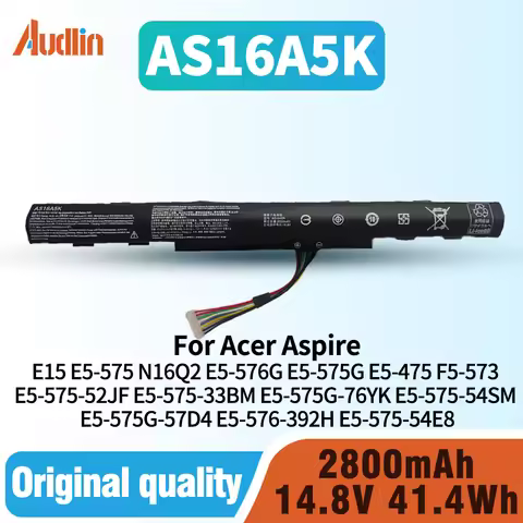 AS16A5K AS16A8K Battery for Acer Aspire E15 E5-575 N16Q2 E5-576G E5-575G E5-475 F5-573 E5-575-52JF E