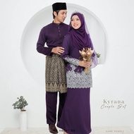 𝐁𝐀𝐉𝐔 𝐊𝐔𝐑𝐔𝐍𝐆 𝐌𝐎𝐃𝐄𝐍 | Kurung Kyrana Dark Purple | Set Nikah Tunang | Baju Nikah | Wedding Bridal