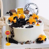 Construction MINI EXCAVATOR CAKE TOPPER/KCL EXCAVATOR Theme CAKE Decoration